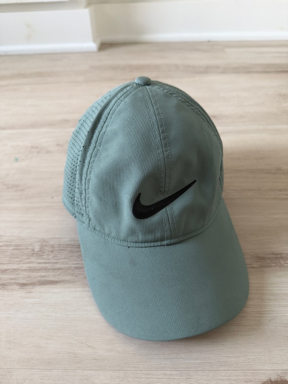 Nike Olive Green Baseball Cap with Black Swoosh
